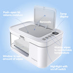 Baby Wipe Warmer Baby Wet Wipes Dispenser, Cozygrow Diaper Wipe Warmer with LED Light & Transparent Viewing Window, Adjustable 95℉-131℉, 1.5 Meter Plug Cord