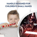 Oral-B Kid's Battery Power Toothbrush with Timer Featuring Disney's Star Wars Characters, Red, Pack of 3, Chewbacca, Darth Vader, and BB-8