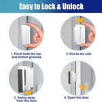 Door Reinforcement Lock Withstands 800lbs of Force - White Extra Proof Door Lock for Kids Safety Drilling Required, Prevents Unauthorized Entry, Add a Door Security Lock for Home Safety & Privacy