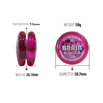 Yomega The Original Brain - Professional Yoyo for Kids and Beginners, Responsive Auto Return Yo Yo Best for String Tricks + Extra 2 Strings & 3 Month Warranty (Pink)