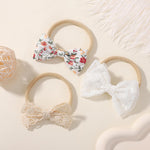 doboi 20PCS Baby Girls Hair Bows Headbands Soft Nylon Hairbands Elastic Hair Accessories for Newborns Infants Toddlers and Kids