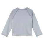 Gerber Unisex Baby Toddler UPF 50+ Long Sleeve Rashguard Swim Rash Guard Shirt, Grey, 2T US