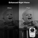 VTech Upgraded Smart WiFi Baby Monitor VM901, 5-inch 720p Display, 1080p Camera, HD NightVision, Fully Remote Pan Tilt Zoom, 2-Way Talk, Free Smart Phone App, Works with iOS, Android