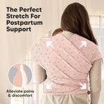 KeaBabies Baby Wrap Carrier - All in 1 Original Baby Carrier Newborn to Toddler Sling, Easy to Wear, Hands Free Bonding, Lightweight, Breathable Infant Wraps (Pink Daisies)
