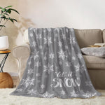 YeeJu Christmas Throw Blanket Baby Small Gray Christmas Snowman Blanket Toddler Infant Swaddle Pet Crib Soft Lightweight Fuzzy Plush Fleece Blankets and Throws Xmas Winter Holiday Blanket 30x40