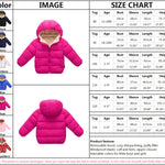 Toddler Baby Hooded Down Jacket Boys Girls Kids Thicken Warm Winter Coat Outerwear 1-7t