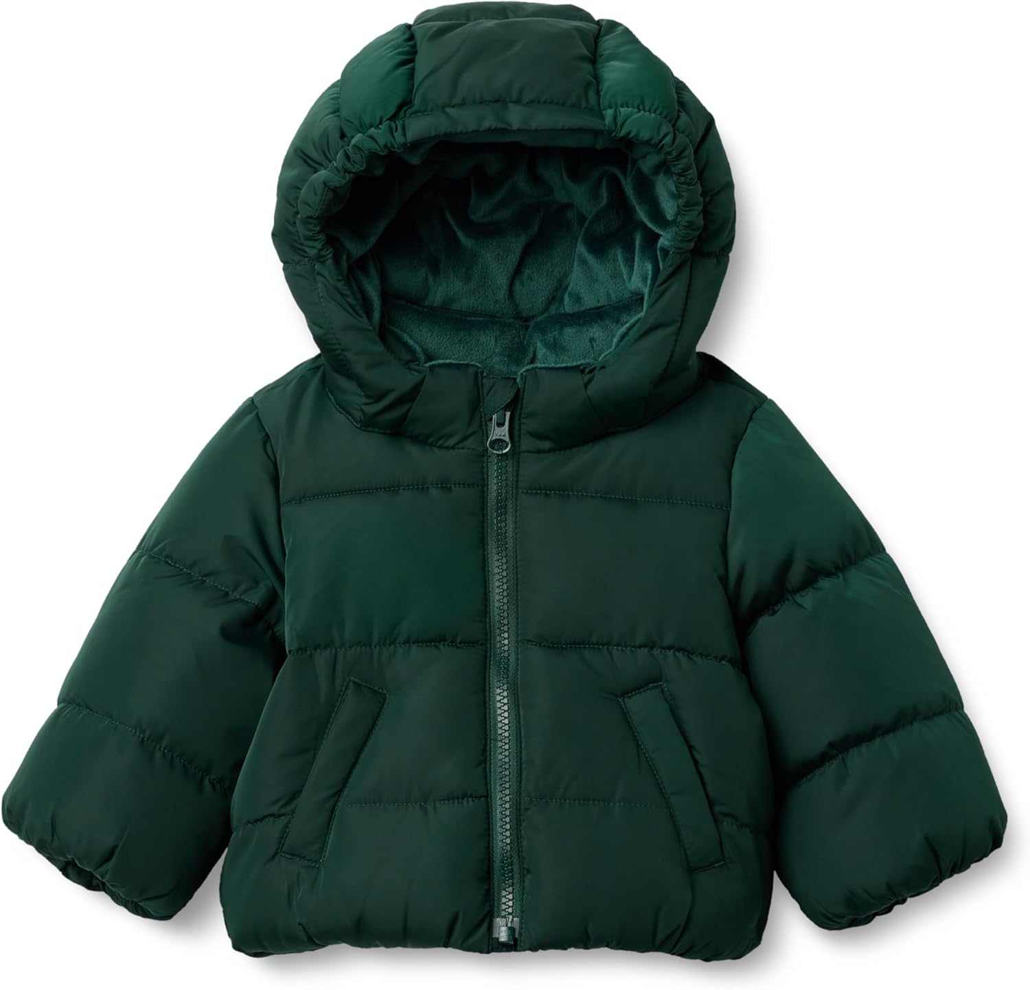 Amazon Essentials x Sofia Grainge Babies, Toddlers, and Boys' Water-Resistant Hooded Puffer Jacket
