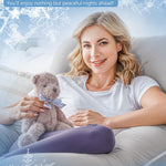 Meiz Pregnancy Pillow, Cooling Silky Pregnancy Pillows for Sleeping, Maternity Body Pillow for Pregnant Woman with Cooling Silk Jersey Cover, Light Grey