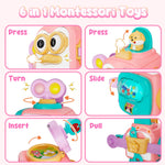 OSIMILY Montessori Toys 1 Year Old,Toys for 1 Year Old Girl, Busy Cube Toddler Girl Toys, Travel Sensory Toys for Toddlers 1-3, Toys for Girls to Learn Fine Motor Skills, Birthday Gifts for Girls