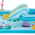 Intex 96" x 78" x 28" Inflatable Jungle Adventure Play Center Spray Kiddie Pool - Backyard Kids Water Slide, Outdoor Blow-Up Splash Pad for Toddlers