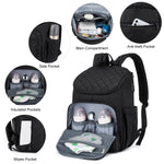 LOVEVOOK Diaper Bag Backpack, Multifunction Travel BackPack with Waterproof Portable Changing Pad, Unisex and Stylish
