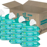 Pampers Baby Wipes, Complete Clean Baby Fresh Scented Wipe, Gently Cleans Head to Toe, 72 Total (1 Flip-Top Packs)