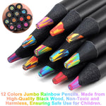 Art Supplies Kids Stocking Stuffers Teens,12 Rainbow Colored Pencils,Tween Teen Girl Gift Trendy Stuff 9-12,Arts Crafts Girl 8-12,Age 4 5 6 7 9 10 11 Year Old Girls Gifts Birthday Boys Cute Fun Cool