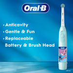 Oral-B Kid's Electric Battery Powered Toothbrush, Featuring Extra Soft Color Changing Bristles, for Ages 3+