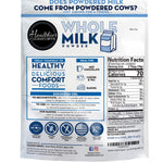 Healthier Comforts Organic Whole Milk Powder | Certified USDA Organic Powdered Milk | Kosher, Gluten Free, Non-GMO Dry Milk Powder Whole Milk | Dried Milk w/ Resealable Packaging, Shelf Stable Milk 21oz