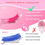 Vvinca Kids Swim Goggles with Fabric Strap No Tangle Pain-Free, Anti-Fog Swimming Pool Goggle No Leak for Toddlers Girls Boys