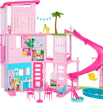 Barbie DreamHouse, Doll House Playset with 75+ Pieces Including Toy Furniture & 3-Story Pool Slide, Pet Elevator & Puppy Play Areas