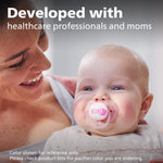 Philips AVENT Ultra Soft Pacifier, 6-18 Months, Hello Princess & Swan Designs, 4 Pack, SCF223/42, Pink