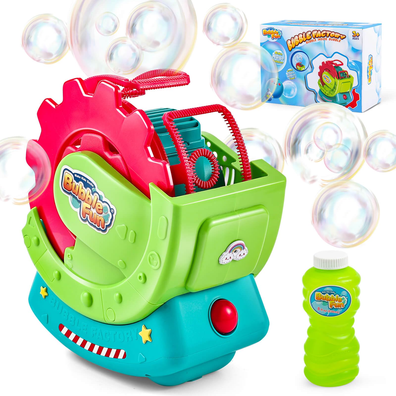 Bubble Machine for Toddlers Kids & Pets, with - MAKE KIDS SMILE BUBBLE ...