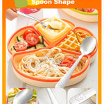 Blvtoios 8-Piece Toddler Utensils Set, Food Grade Stainless Steel Kids Silverware Set Including Forks and Spoons, Child-Sized, Dishwasher Safe