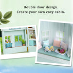 Flever Dollhouse Miniature DIY House Kit Creative Room with Furniture for Romantic Valentine's Gift (Warm House)