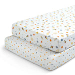 Delta Children Fitted Crib Sheets for Girls and Boys - Crib Sheet for Standard Crib and Toddler Mattresses - 28x52 Inch (Pack of 2), Space Exploration