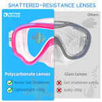 Water Space 2 Pack Swim Goggles Swimming Goggles for Kids Youth Boys Girls Aged 3-6 4-7 6-14, Anti-Fog Waterproof Panoramic View Anti-UV Clear Wide Vision, Toddler Swimming Glassese Without Leaking