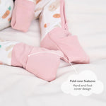 pureborn Baby Girls Sleeper Viscose from Bamboo Pajamas 2-Way Zipper Snug Fit Sleepwear Rabbit 18-24 Months