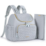mommore Diaper Bag Small Diaper Backpack Stylish Toddler Baby Mini Maternity Bags Travel Backpacks with Insulated Pockets, Changing Pad, Stroller Straps