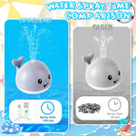 ANGGIKO Baby Bath Toys, Toddler Bath Toys for Kids Ages 1-3, Light Up Whale Bath Toy Sprinkler, Infant Baby Toys 6-12-18 Months Bathtub Fountain Water Toy Baby Shower 1st Birthday Valentines Day Gifts
