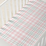 Horaldaily 2 Pack Fitted Crib Sheet for Boys Girls,Soft Breathable Washable Jersey Microfiber Baby Crib Sheet, Fits Standard Size Crib Mattress 28in x 52in, Cherry Blossom Nursery Sheet Pink/White