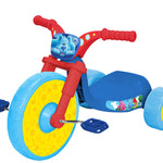 Blue's Clues & You Ride-On 10" Fly Wheels Junior Cruiser Tricycle with Sounds - Toddler Bike Trike, Ages 18-36M, for Kids 33”-35” Tall - 35 lbs. Weight Limit