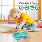 STEAM Life Baby Piano Toys 6 to 12 Months, Musical Toys for Baby 0 6 9 12 18 Months, Early Learning Educational Piano Keyboard Infant Toys for 1 Year Old Boys Girls Birthday Xmas Gifts