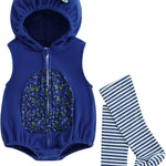 Yoawdats Toddler Newborn Baby Boy Girl Photography Outfits Animal Onesie Romper Halloween Owl Costume Jumpsuit