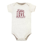 Hudson Baby Unisex Baby Cotton Bodysuits, Little Love Flowers 5-Pack, 9-12 Months