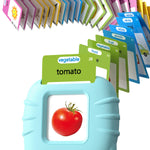 Airbition Talking Flash Cards for Toddlers 1 2 3 4 Year Olds, Montessori Language Learning with 224 Words, Pocket Speech Therapy Tools, and Speech Development Educational Playthings for Children