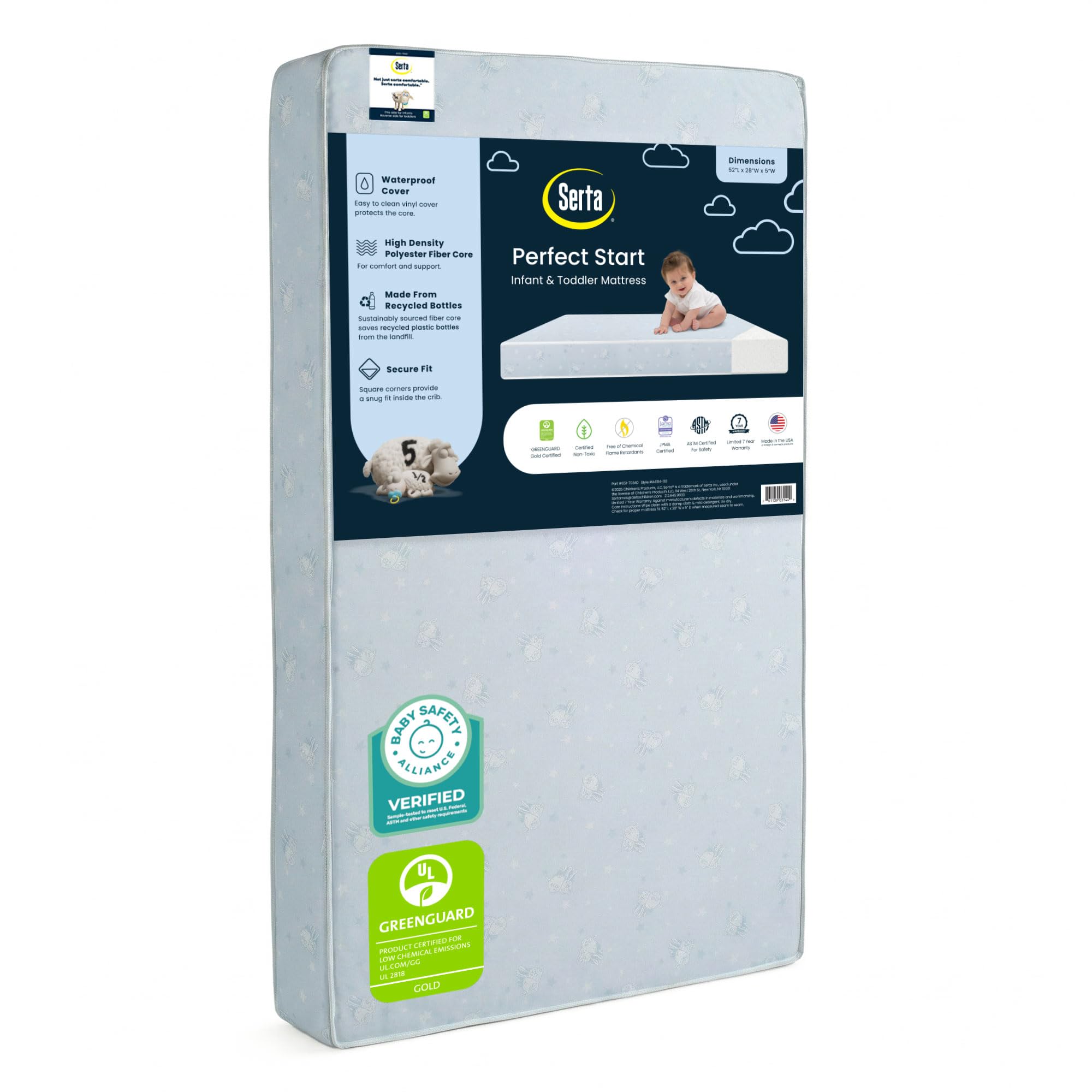 Serta Perfect Start Dual Sided Baby Crib Mattress - Delta Children