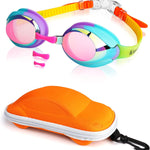 Keary Kids Swim Goggles for Toddler Kids Youth(3-12),Anti-Fog Waterproof Anti-UV Clear Vision Water Pool Goggles
