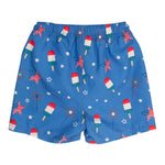 RUGGEDBUTTS Boys UPF50+ Sun Protection Novelty Swim Trunks - Freedom Fireworks, 6-12m