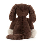 Jellycat Bashful Fudge Puppy Stuffed Animal, Medium 12” - Dogs & Puppies Plush Toy - Classic Children's Gift