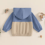 MERSARIPHY Toddler Boy Hoodies Baby Boy Jacket Lightweight Pocket Zip Up Hooded Jackets Baby Fall Winter Outwear (Blue, 6-12 Months)