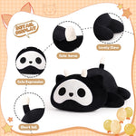 Yeqivo Cute White Cat Plush Toy Pillow Soft Stuffed Animal Kawaii Plushie Toy 50CM/19.7Inch