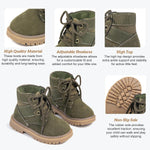 KIDSUN Toddler Boys Girls Boot Kids Work Boots Winter Snow Boots Lace Up Hiking Outdoor Boot (Toddler/little Kid)