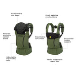 LÍLLÉbaby Complete 6-in-1 Ergonomic Baby Carrier Infant to Toddler with Lumbar Support (7-45 Pounds), 360 Degree Baby Wearing, Inward and Outward Facing (Speckled Succulent)