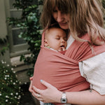 Boba Baby Wrap Carrier – Original Baby Sling Carrier for Newborns (7–35 lbs), Soft, Secure, Hands-Free & Ergonomic, Ideal for Comfortable Bonding, New Parents (Dusty Pink)