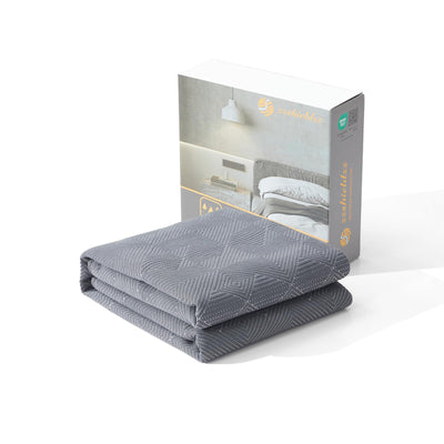 Waterproof Full Size Mattress Protector Breathable Bed Cover 3D Air Fabric Mattress Pad Smooth Soft Noiseless Mattress Cover Fitted Style with Stretchable Pockets Machine Washable (Gray)
