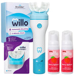 Willo BrushBot Kids Toothbrush Kit, Small Berry Dye-Free