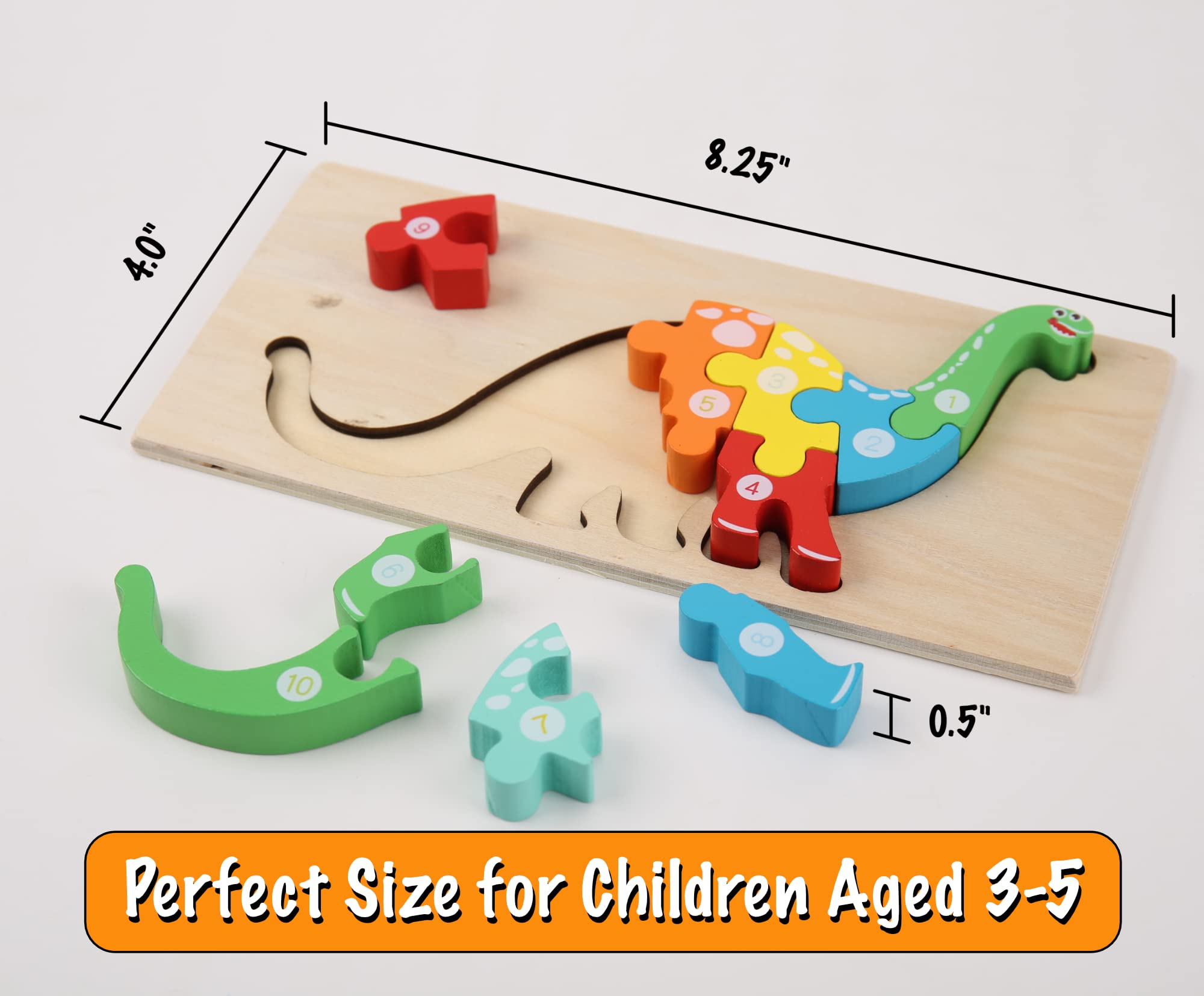 Montessori Mama Wooden Toddler Puzzles for Kids Ages - Jigsaw Puzzles ...