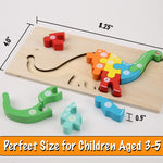 Montessori Mama Wooden Toddler Puzzles for Kids Ages 2-4, Montessori Toys for 3 Year Old, Animal Toddlers Toys Ages, 4-Pack Learning Toddler Puzzle