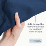 Ergobaby Embrace Newborn Baby Carrier for Infants 0-12 Months (7-25 lbs) - Ergonomic 2-Position Infant Carrier with Head and Neck Support, Hip-Healthy Positioning - Midnight Blue